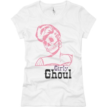 Girly Ghoul Shirt Junior Fit Basic Bella Favorite Tee