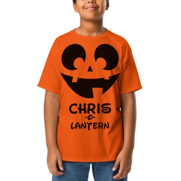 (Your Name)-O-Lantern Youth Gildan Ultra Cotton Crew Neck Tee
