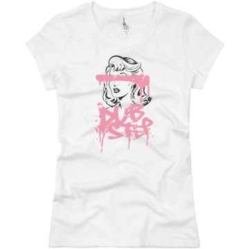 Distressed Dubstep Junior Fit Basic Bella Favorite Tee