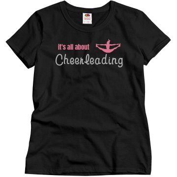 It's All About Cheering Misses Relaxed Fit Gildan Ultra Cotton Tee