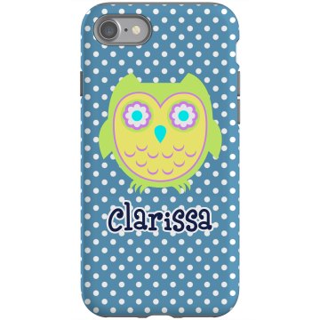 Cute Owl iPhone 4 Case Rubber iPhone 4 & 4S Case Black