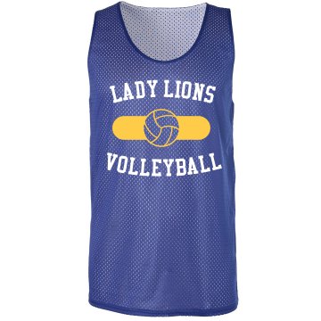 Lady Lions Pinnie Badger Sport Mesh Reversible Tank