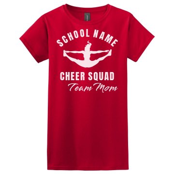 Hilliard Cheer Squad Mom Misses Relaxed Fit Gildan Heavy Cotton Tee