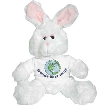 World's Best Mom Plush Bunny