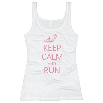 Keep Calm & Run Alo Women's Bamboo Racerback Tank Top