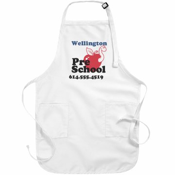 Pre-School Apron Basic White Apron