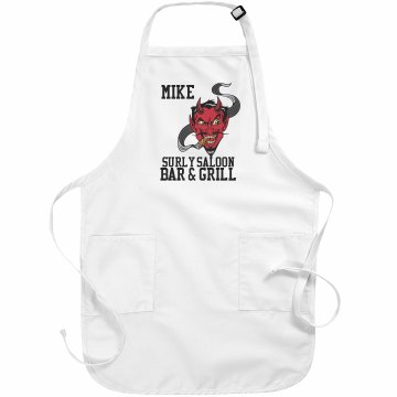 Saloon Apron Basic White Apron