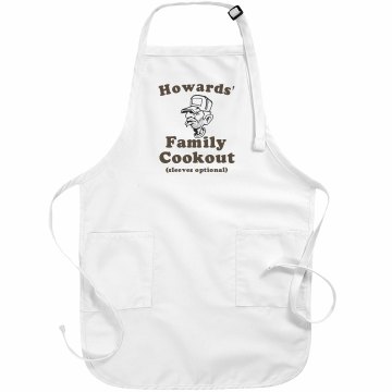 Family Cookout Apron Basic White Apron