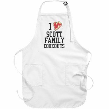 Scott Family Apron Basic White Apron