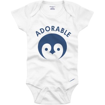 Adorable Penguin Tee Infant Bella Baby Long Sleeve Thermal Creeper