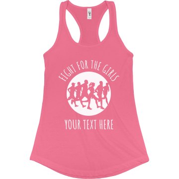 Fight For The Girls Junior Fit Basic Bella 2x1 Rib Tank Top
