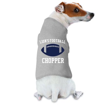 Lion's Football Dog Tee Doggie Skins Dog Ringer Tee