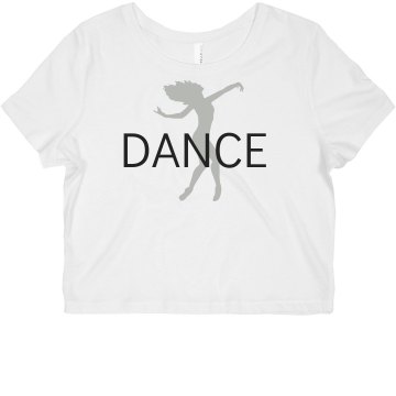 Dance Tee Misses Bella Flowy Boxy Lightweight Crop Tee