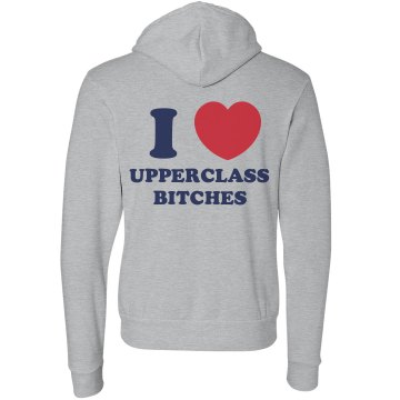 Upperclass Bitches Unisex Gildan Heavy Blend Hoodie