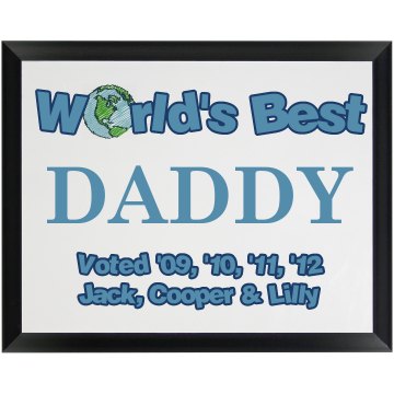 World's Best Plaque Wood Plaque