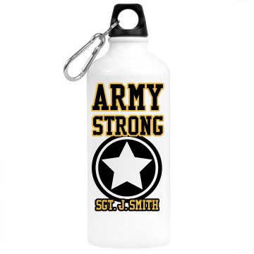 Military Army Strong Aluminum Water Bottle