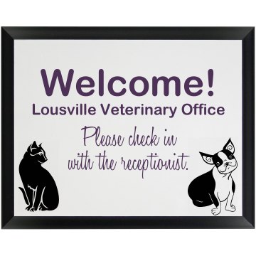 Veterinary Services Wood Plaque