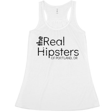 The Real Hipsters Misses Bella Flowy Boxy Lightweight Crop Tank