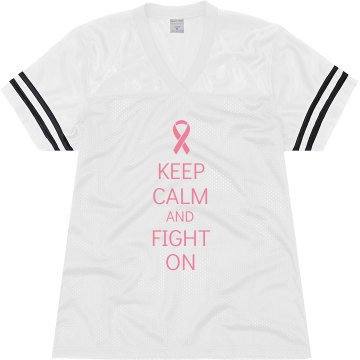 Breast Cancer Jersey Junior Fit Augusta Replica Football Jersey