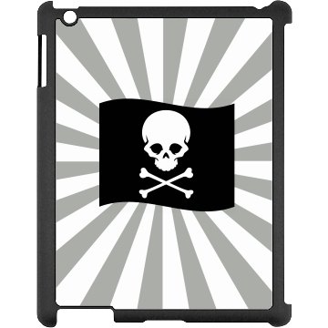 Skull iPad Case Black iPad Snap-on Case