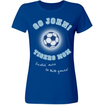Tigers Soccer Mom Tee Misses Relaxed Fit Gildan Ultra Cotton Tee