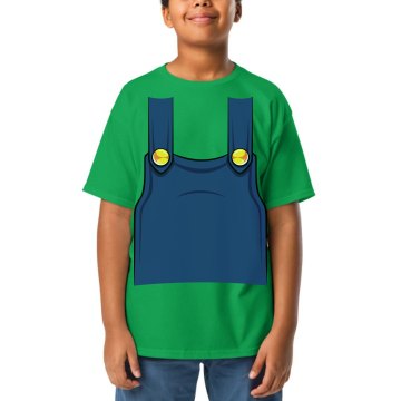 Youth Plumber Overalls Youth Gildan Ultra Cotton Crew Neck Tee