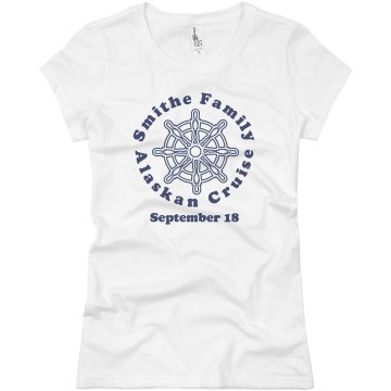 Smithe Alaskan Cruise Junior Fit Basic Bella Favorite Tee