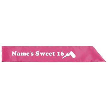 Mindy's Sweet 16 Adult Satin Party Sash