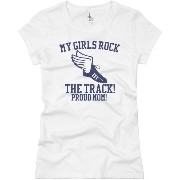 Girls Track Team Colors Junior Fit Basic Bella Favorite Tee