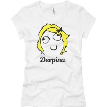 Derpina Derp Couple Tee Junior Fit Basic Bella Favorite Tee