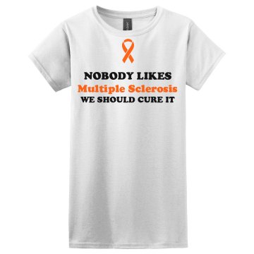 Please Find A Cure Tee Misses Relaxed Fit Gildan Ultra Cotton Tee