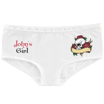 Skull Hot Shorts Bella White Basic Hotshort