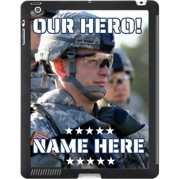 Military Hero Photo iPad Black iPad Smart Cover