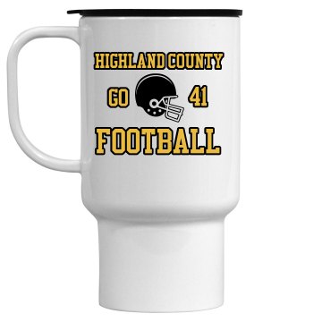 Football Fan Mug 15oz Travel Mug