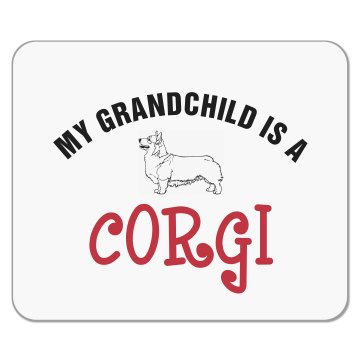 Corgi Grandchild Mousepad