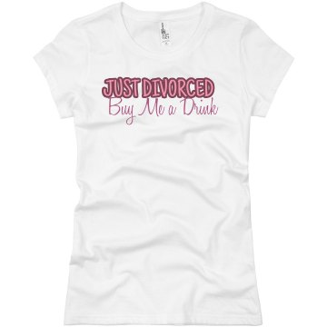 Just Divorced Party Junior Fit Basic Bella Favorite Tee