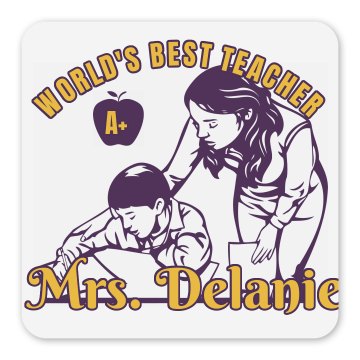 Best Teacher Gift Magnet Square Magnet