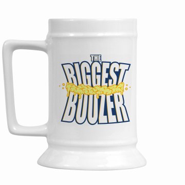 Biggest Boozer Mug w/Back 16oz Ceramic Stein