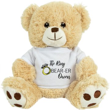 Custom Ring Bear-er Small Plush Teddy Bear