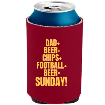 Dad And Football And Beer The Official KOOZIE Can Kooler