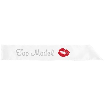 Top Model Sash Adult Satin Party Sash