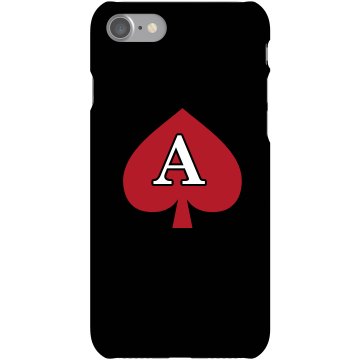 Custom A Monogrammed Case Plastic iPhone 5 Case Black