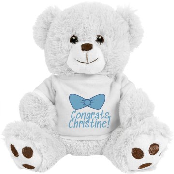 It's Maternity Showtime! Plush Baby Shower Teddy Bear
