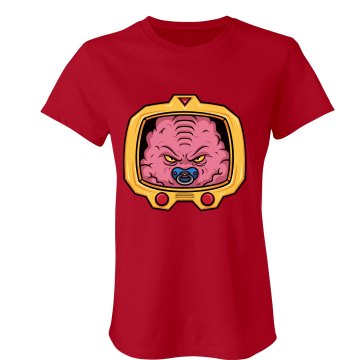 Baby Brain Geek Maternity Junior Fit Bella Sheer Longer Length Rib Tee