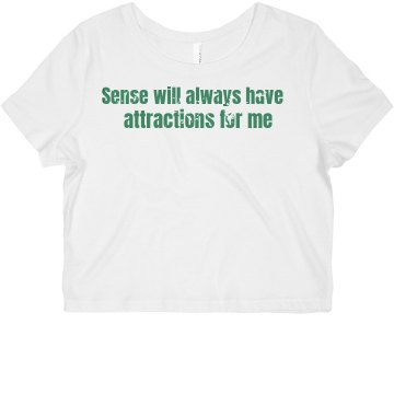 Sense & Sensibility Tee Misses Bella Flowy Boxy Lightweight Crop Tee