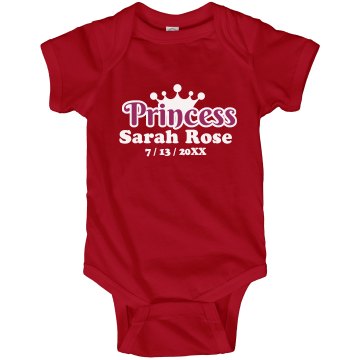 Baby Princess Announce Infant Rabbit Skins Lap Shoulder Creeper