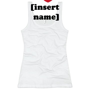 I Heart Anything Junior Fit Basic Bella 2x1 Rib Tank Top