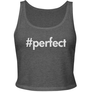 Perfect Hashtag Junior Fit Bella Sheer Longer Length Rib Tee