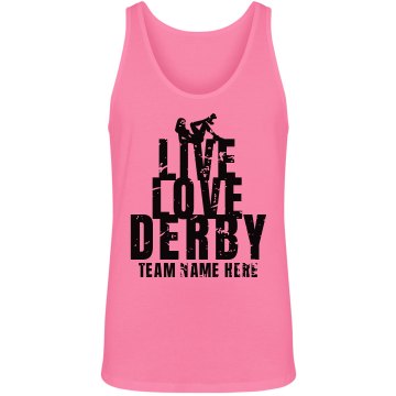 Love Derby Tank Unisex American Apparel Neon Tank