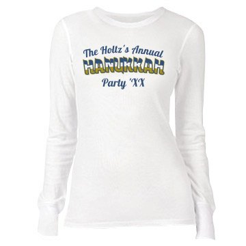 Hanukkah Party Junior Fit Bella Long Sleeve Thermal Tee
